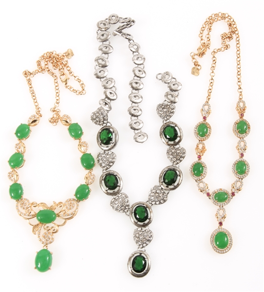 COSTUME JEWELRY NECKLACES - LOT OF 3