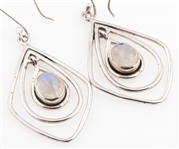 DESIGNER STERLING SILVER DROP EARRINGS - 2 PAIRS