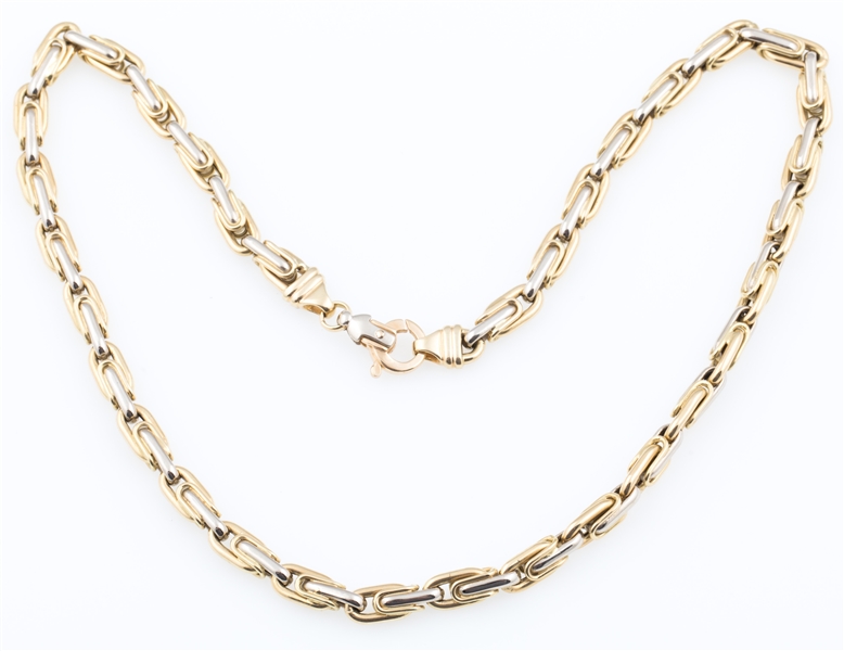 14K YELLOW GOLD THICK LINK CHAIN - 16.5"