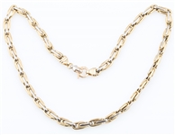 14K YELLOW GOLD THICK LINK CHAIN - 16.5"