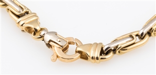 14K YELLOW GOLD THICK LINK CHAIN - 16.5