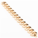 18K YELLOW GOLD FANCY LINK BRACELET