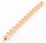 18K YELLOW GOLD FANCY LINK BRACELET