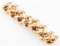 18K YELLOW GOLD FANCY LINK BRACELET