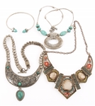 COSTUME JEWELRY PECTORAL PENDANT NECKLACES & BRACELET