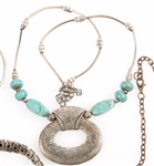 COSTUME JEWELRY PECTORAL PENDANT NECKLACES & BRACELET