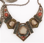COSTUME JEWELRY PECTORAL PENDANT NECKLACES & BRACELET