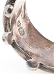 TAXCO STERLING SILVER & ABALONE SHELL HINGED CUFF
