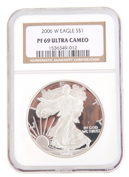 2006 W AMERICAN SILVER EAGLE NGC PF69 ULTRA CAMEO
