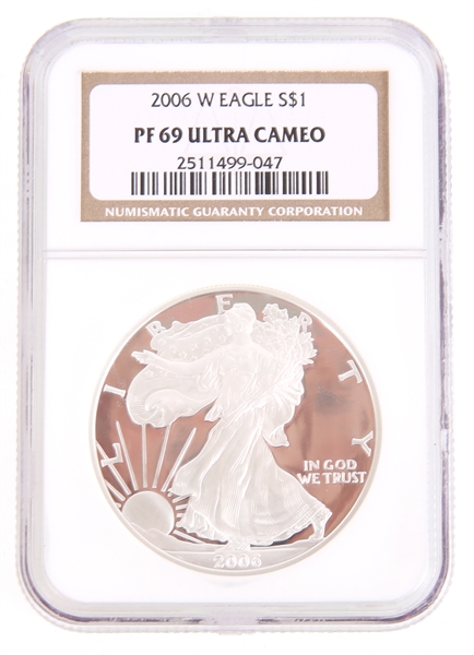 2006 W AMERICAN SILVER EAGLE NGC PF69 ULTRA CAMEO