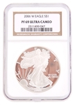 2006 W AMERICAN SILVER EAGLE NGC PF69 ULTRA CAMEO