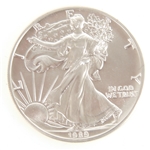 1989 AMERICAN SILVER EAGLE ONE OUNCE COIN UNC.