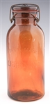 1/2 GALLON LIGHTNING FRUIT JAR WITH LID