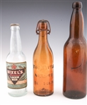 LATE 19TH/EARLY 20TH C. BEER BOTTLES - LOT OF 3