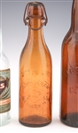 LATE 19TH/EARLY 20TH C. BEER BOTTLES - LOT OF 3