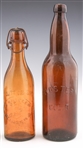 LATE 19TH/EARLY 20TH C. BEER BOTTLES - LOT OF 3