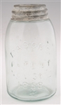 MASON AND GEM FRUIT JARS WITH LIDS - LOT OF 2