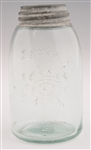 MASON AND GEM FRUIT JARS WITH LIDS - LOT OF 2