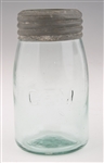 MASON AND GEM FRUIT JARS WITH LIDS - LOT OF 2