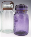 LATE 19TH/EARLY 20TH C. GLASS JARS - LOT OF 5