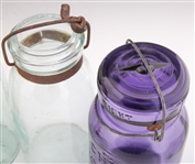 LATE 19TH/EARLY 20TH C. GLASS JARS - LOT OF 5