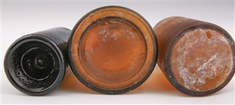 19TH C. GLASS BOTTLES - LOT OF 3