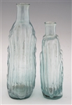 VIOLIN SCROLL AND STAR FLASKS - LOT OF 2