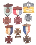 GRAND ARMY OF THE REPUBLIC WOMANS RELIEF CORPS BADGES