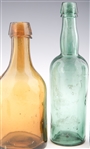 19TH C. GLASS BOTTLES - LOT OF 3