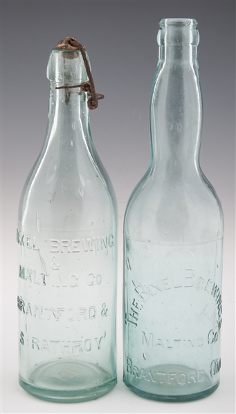 BIXEL BREWING & MALTING CO. BEER BOTTLES - LOT OF 2