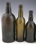 19TH C. GLASS BOTTLES - LOT OF 4
