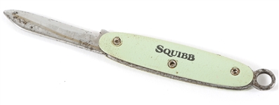 1970s SQUIBB PHARMACEUTICAL PROLIXIN PROMO POCKETKNIFE