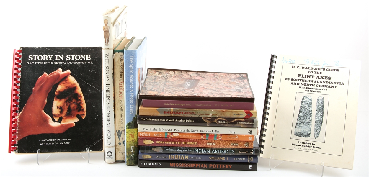 NATIVE AMERICAN ARTIFACT REFERENCE ID BOOKS - LOT OF 15