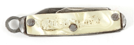 1960s DISNEYLAND FAUX MOTHER OF PEARL MINI POCKETKNIFE