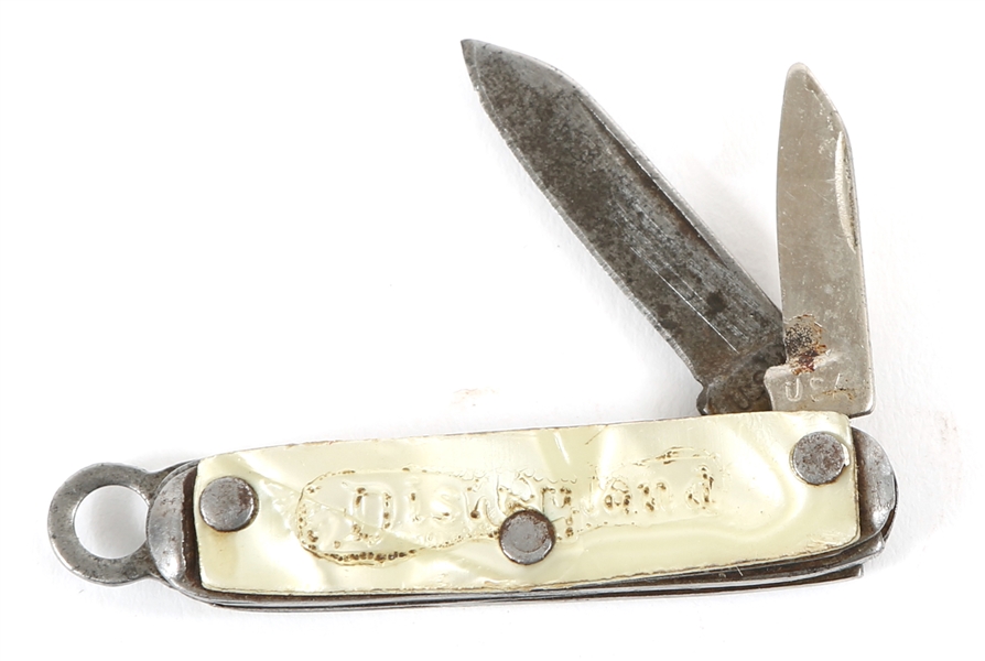 1960s DISNEYLAND FAUX MOTHER OF PEARL MINI POCKETKNIFE
