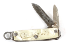 1960s DISNEYLAND FAUX MOTHER OF PEARL MINI POCKETKNIFE