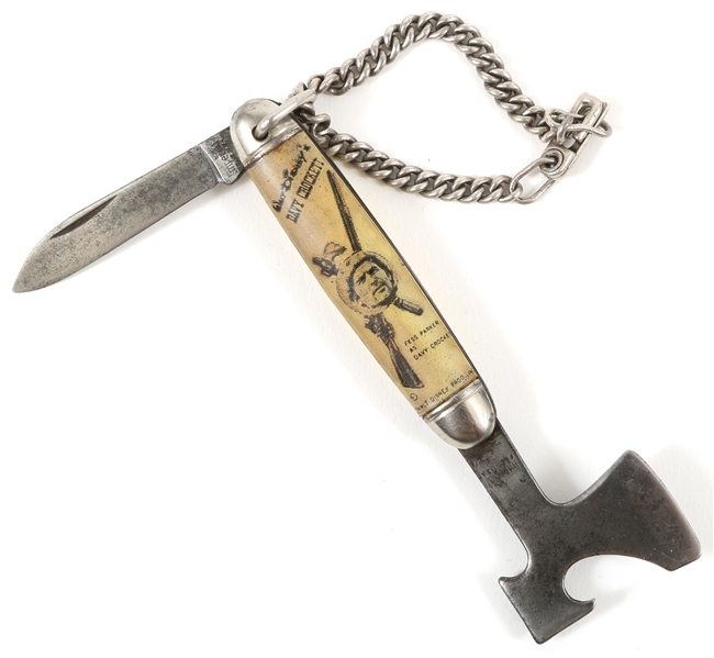 1950s IMPERIAL DISNEY HATCHET POCKETKNIFE & KEYCHAIN