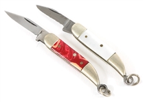 MINIATURE GERMAN FIGURAL SWORD POCKETKNIVES - LOT OF 2
