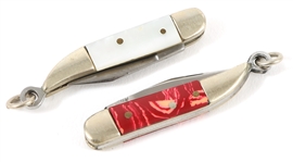 MINIATURE GERMAN FIGURAL SWORD POCKETKNIVES - LOT OF 2