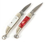 MINIATURE GERMAN FIGURAL SWORD POCKETKNIVES - LOT OF 2