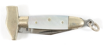 MINIATURE GERMAN FIGURAL HAMMER POCKETKNIFE 