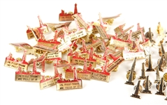OIL FIELD, OIL DERRICK AND OKLAHOMA PINS - LOT OF 150