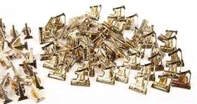 OIL FIELD, OIL DERRICK AND OKLAHOMA PINS - LOT OF 150