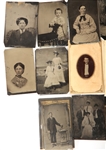 19TH C. TINTYPE PORTRAITS - LOT OF 28