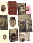 19TH C. TINTYPE PORTRAITS - LOT OF 28