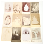 LATE 19TH C. CABINET CARDS OF CHILDREN - LOT OF 12