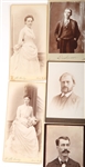 LATE 19TH C. CABINET CARDS OF MEN & WOMEN - LOT OF 13