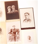 LATE 19TH C. CABINET CARDS OF MEN & WOMEN - LOT OF 13