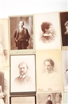 LATE 19TH C. CABINET CARDS OF MEN & WOMEN - LOT OF 13