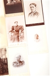 LATE 19TH C. CABINET CARDS OF MEN & WOMEN - LOT OF 13